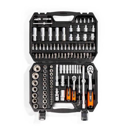 Изображение Набор автоинструмента 1/2’’ и 1/4’’, 110 предметов, Набор инструментов НАИ-08/110 серия KBT