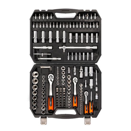 Изображение Набор автоинструмента 1/2’’, 1/4’’ и 3/8’’, 150 предметов, Набор инструментов НАИ-09/150 серия KBT