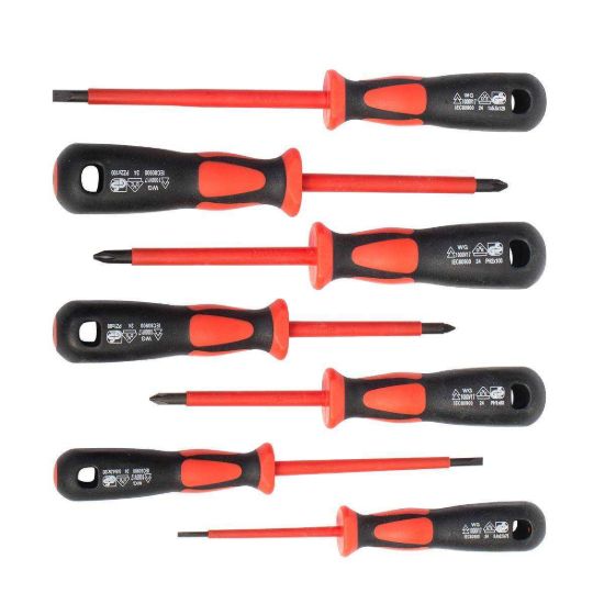 Изображение Набор диэлектрических отверток НИО-5507 серия ПРОФИ для работ под напряжением до 1000 В, стандарт VDE