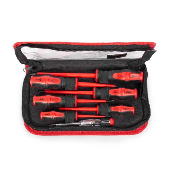 Изображение Набор диэлектрических отверток НИО-07 серия ПРОФИ для работ под напряжением до 1000 В