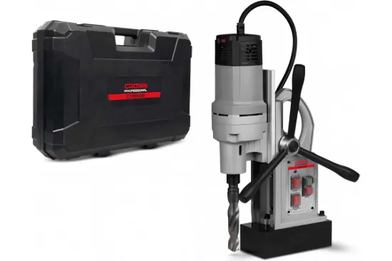 Изображение Магнитный сверлильный станок Crown CT32030, сверла 32 мм, 1800 Вт, сила притяжения магнита 17000 H