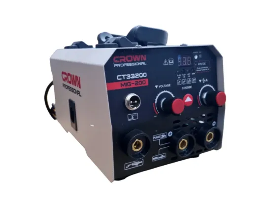 Изображение Сварочный аппарат Flux Mig CROWN CT33200, диапазон сварочного тока от 20 до 120А, однофазный, 220В