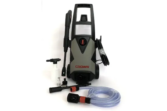 Изображение Очиститель высокого давления CROWN CT42020, Мощный двигатель 1400 Вт, Рабочее давление 7 МПа