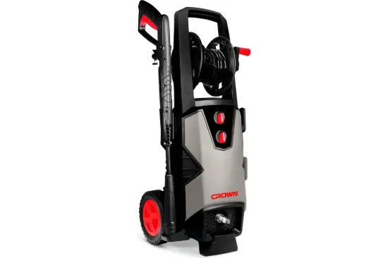 Изображение Очиститель высокого давления CROWN CT42024, Мощность двигателя: 2000 Вт, Рабочее давление: 11 МПа