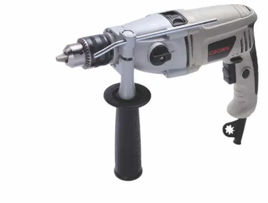 Изображение Дрель ударная CROWN CT 10065, Питание: сеть 220–240 В, 50–60 Гц, мощность 600 Вт