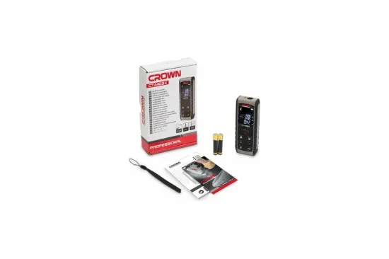Изображение Лазерный дальномер Crown CT44034, диапазон измерения от 0,05 до 80 метров, ±2 мм