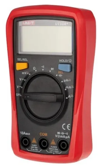 Изображение Мультиметр цифровой портативный с автоматическим выбором диапазона UNI-T UT33A+