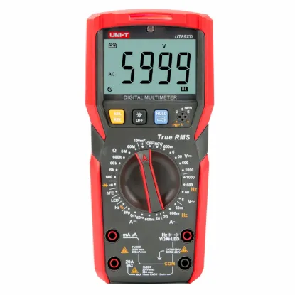 Изображение Мультиметр UNI-T UT89XD, True RMS, до 1000V, 20А, с фонариком