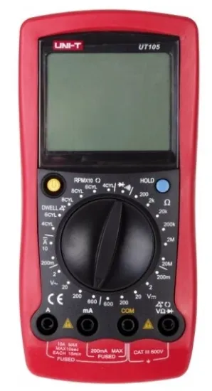 Изображение Автомобильный мультиметр Uni-t UT105 ( прозвонка+измерение оборотов коленвала)