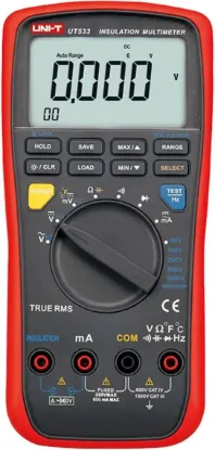 Изображение Мегаомметр цифровой UNI-T UT533, автоматический/ручной