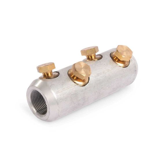 Изображение Соединитель болтовой 4СБЕ-35–70/120 (евросерия) с угловым расположением болтов луженый