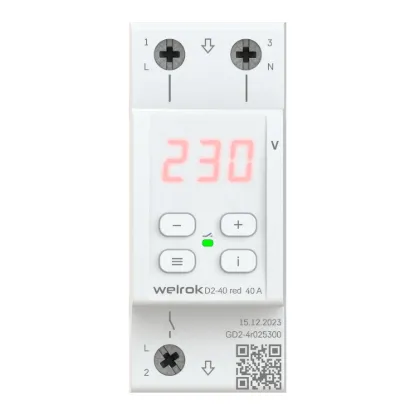 Изображение Реле напряжение Welrok D2-40 Red