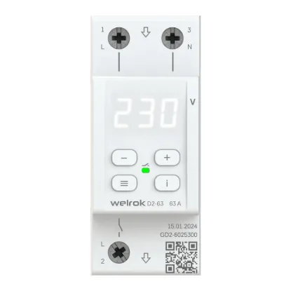 Изображение Однофазное реле напряжения Welrok D2-63