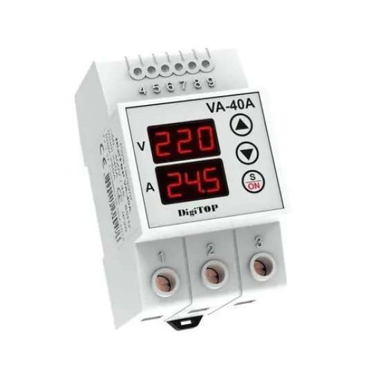 Изображение DigiTOP Реле напряжения с контролем тока VA-protector 40A