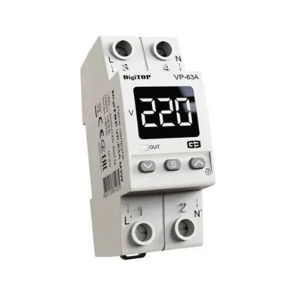 Изображение DigiTOP Реле напряжения  VP-63A M2W