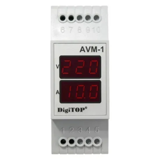 Изображение DigiTOP Амперметр-вольтметр AVM-1
