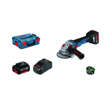 Изображение Аккумуляторная угловая шлифмашина Bosch GWS 18V-10 SC (2x5,0 Ah)  Professional
