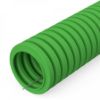 Изображение Труба гофрированная ПВХ лёгкая 350 Н зелёная с/з d20 мм (100м/4800м уп/пал) Промрукав