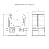 Изображение Крепеж-клипса для труб для прямого монтажа серая в п/э d16 мм (100шт/1100шт уп/кор) Промрукав