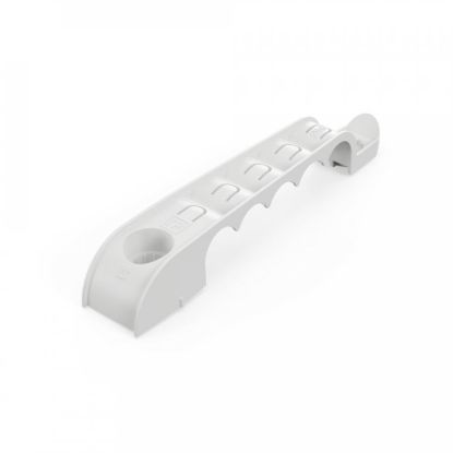 Изображение Держатель труб для прямого монтажа односторонний на 5 мест серый d16 (30шт/210шт уп/кор) Промрукав