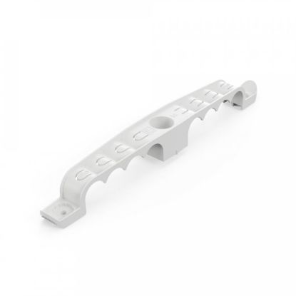 Изображение Держатель труб для прямого монтажа двусторонний на 8 мест серый d16 (25шт/150шт уп/кор) Промрукав