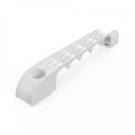 Изображение Держатель труб для прямого монтажа односторонний на 5 мест серый d20 (20шт/160шт уп/кор) Промрукав