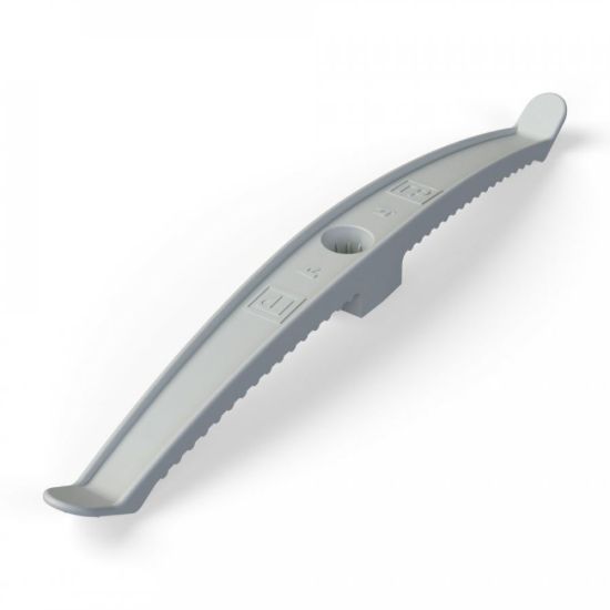 Изображение Держатель круглого кабеля двусторонний для прямого монтажа на 16 мест серый (20шт/120шт уп/кор) Промрукав