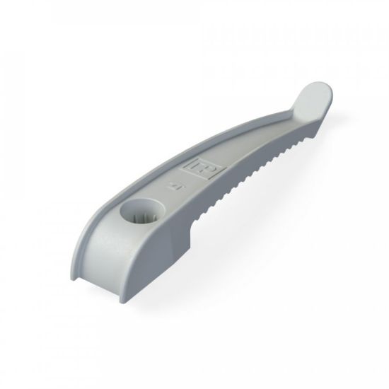 Изображение Держатель круглого кабеля односторонний для прямого монтажа на 8 мест серый (20шт/240шт уп/кор) Промрукав