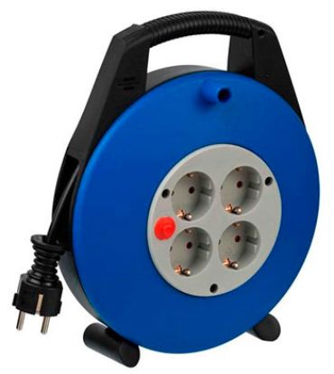 Изображение Удлинитель на катушке с ручкой Vario Line 10 метров; 4 розетки