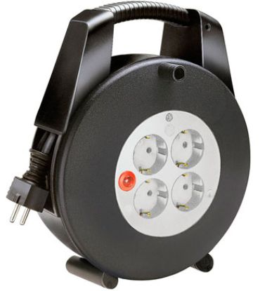 Изображение Удлинитель на катушке с ручкой Vario Line 15 метров; 4 розетки