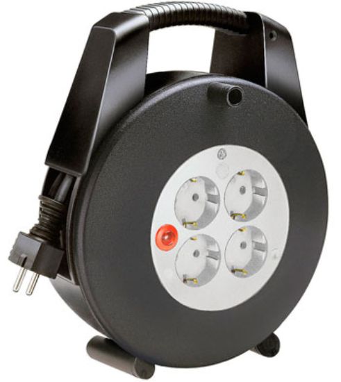 Изображение Удлинитель на катушке с ручкой Vario Line 15 метров; 4 розетки