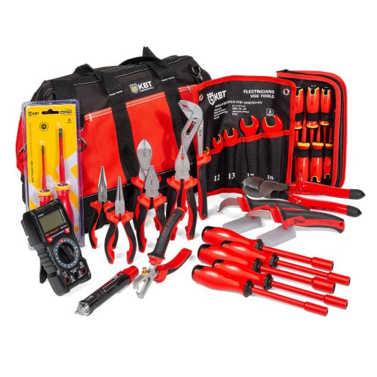 Изображение Набор инструментов электромонтажника КВТ