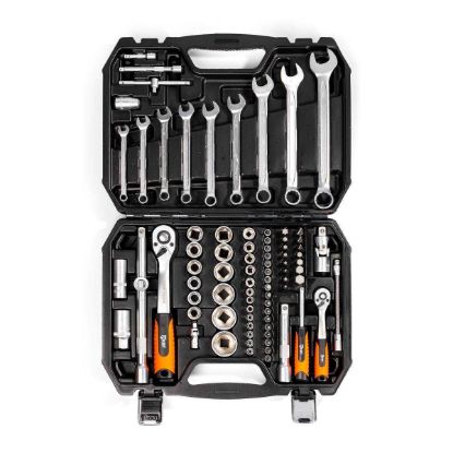 Изображение Набор автоинструмента 1/2’’ и 1/4’’, 82 предмета КВТ