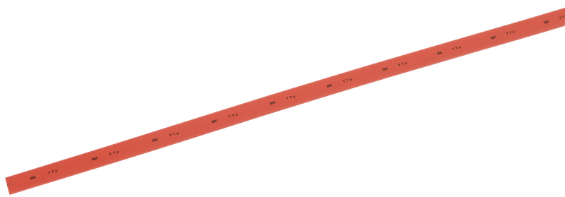 Изображение Трубка термоусадочная ТТУ нг-LS 5/2,5 красная (1м) IEK