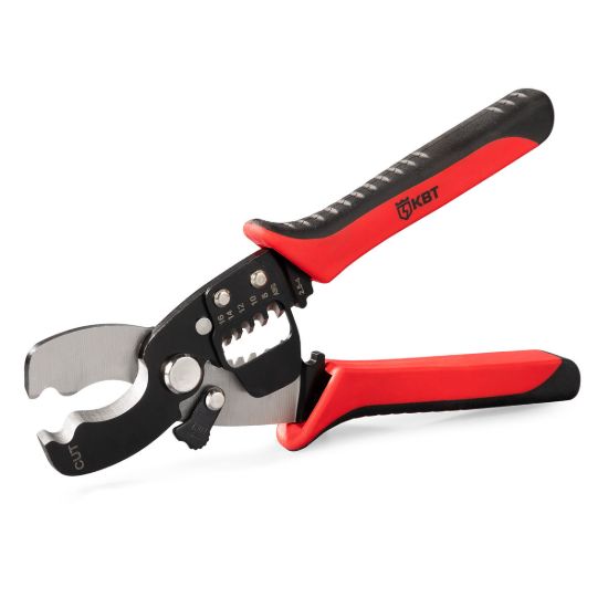 Изображение Ножницы для резки проводов ∅ до 12 мм с функцией снятия изоляции КВТ