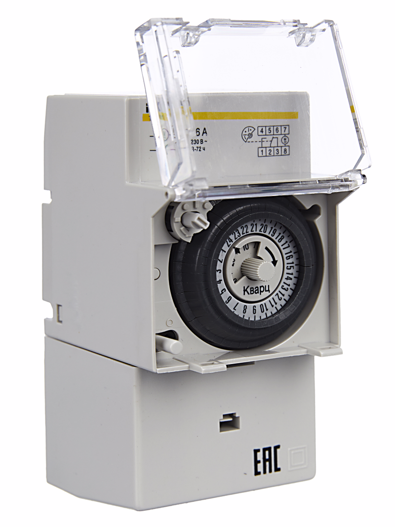 Изображение Таймер ТЭМ181 аналоговый 16А 230В на DIN-рейку IEK