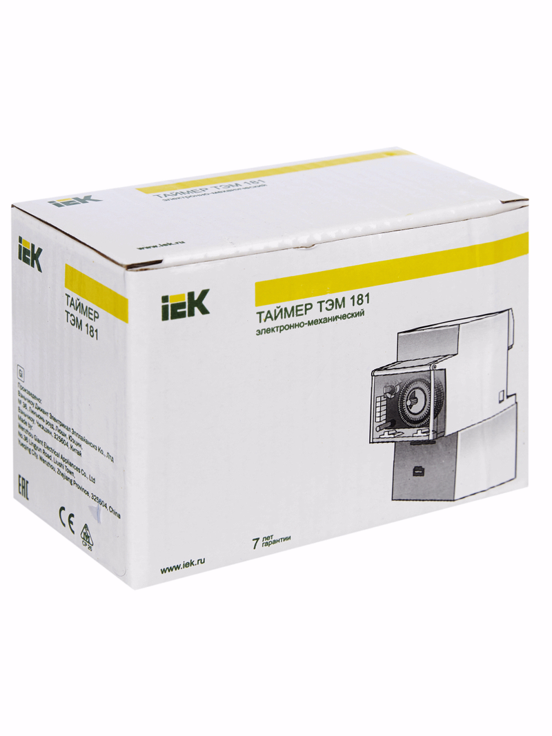 Изображение Таймер ТЭМ181 аналоговый 16А 230В на DIN-рейку IEK