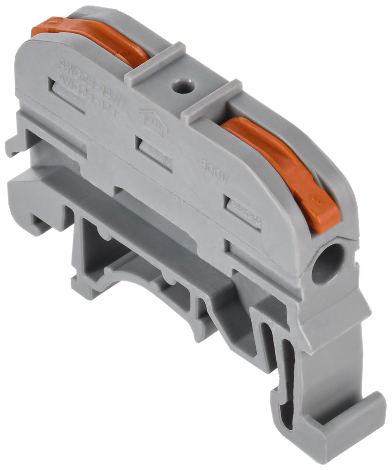 Изображение Строительно-монтажная клемма СМК 222-4111D проходная на DIN-рейку (50шт/упак) IEK