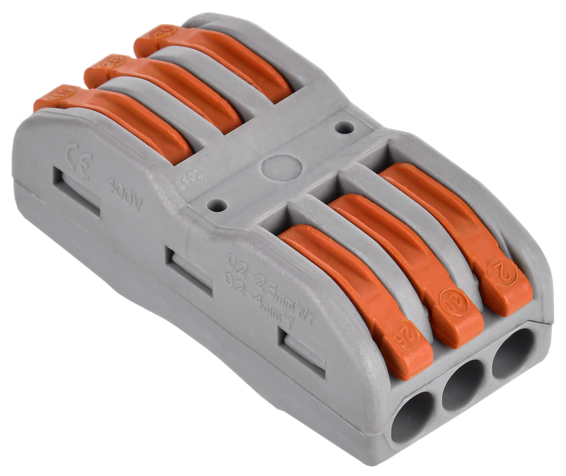 Изображение Строительно-монтажная клемма СМК 222-4133 проходная (50шт/упак) IEK