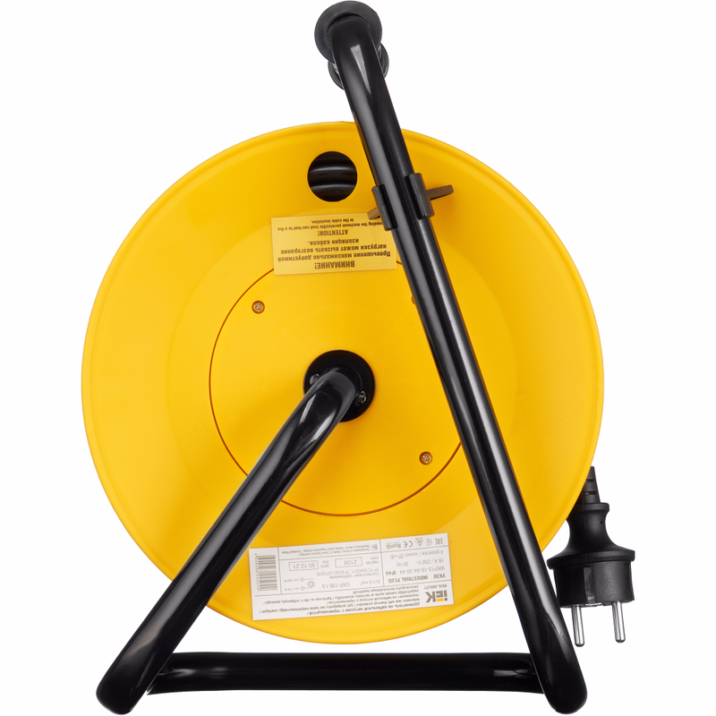 Изображение Катушка УК30 4 места IP44 с заземлением с термозащитой 3х1,5мм2 "Industrial plus" 30м IEK