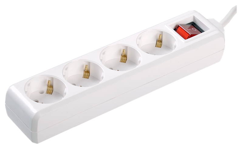 Изображение Удлинитель У04К 4 места с заземлением 3м 3х1мм2 16А/250 IEK