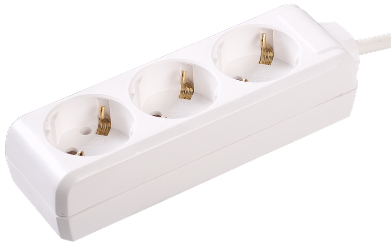 Изображение Удлинитель У03 3 места с заземлением 5м 3х1мм2 16А/250 IEK