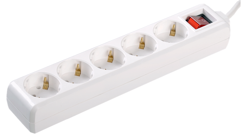 Изображение Удлинитель У05К 5 мест с заземлением 5м 3х1мм2 16А/250 IEK