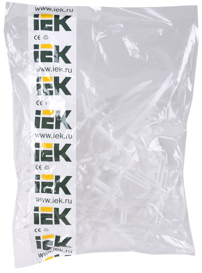 Изображение Хомут дюбельный ХД 7х150 бел (50шт/упак) IEK