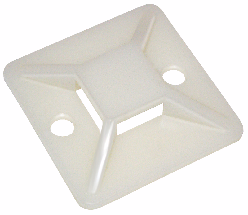 Изображение Площадка самоклеящаяся 40х40 белая под хомуты (100шт) IEK