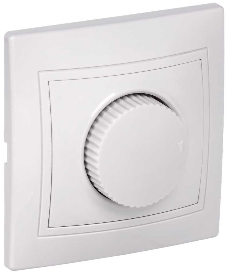 Изображение KVARTA Светорегулятор поворотный 400Вт ВСР10-1-0-КБ белый GENERICA