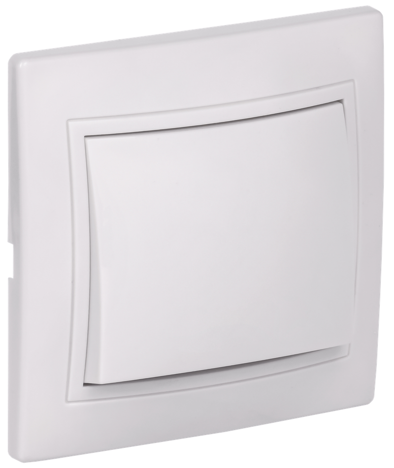 Изображение KVARTA Выключатель 1-клавишный 10А ВС10-1-0-КБ белый GENERICA
