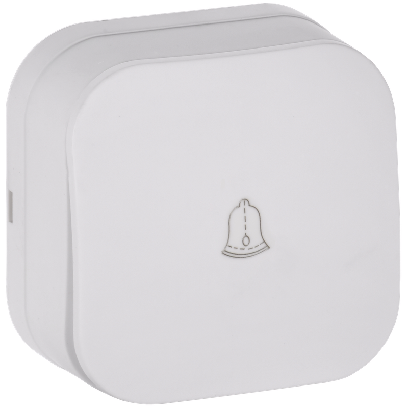 Изображение GLORY Выключатель 1-клавишный для открытой установки самовозвратный 10А ВСс20-1-0-ХБм белый матовый IEK