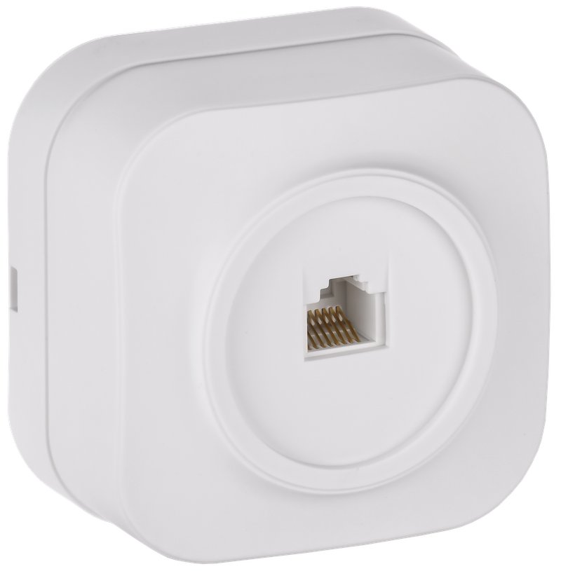 Изображение GLORY Розетка для открытой установки компьютерная RJ45 кат.5E РК10-ХБм белый матовый IEK