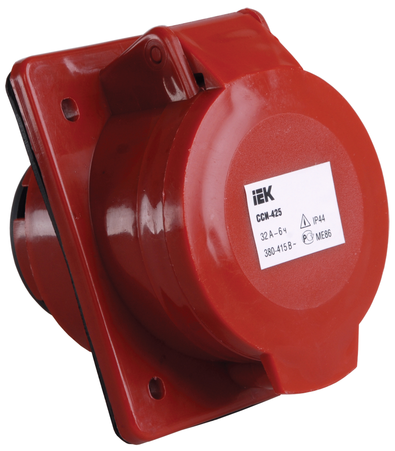 Изображение Розетка встраиваемая ССИ-425 3Р+Е+N 32А 380-415В IP44 IEK